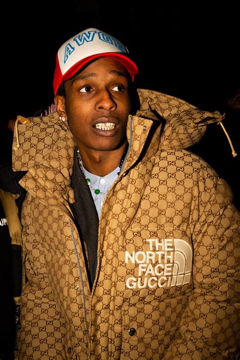 north face gucci jacket asap rocky|north face gucci vest.